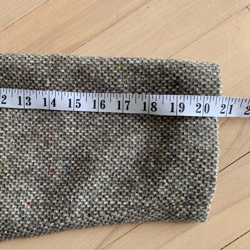 VINTAGE - San Bo Tweed Wool-Blend Jacket with Faux Leather Trim - Picture 9 of 14